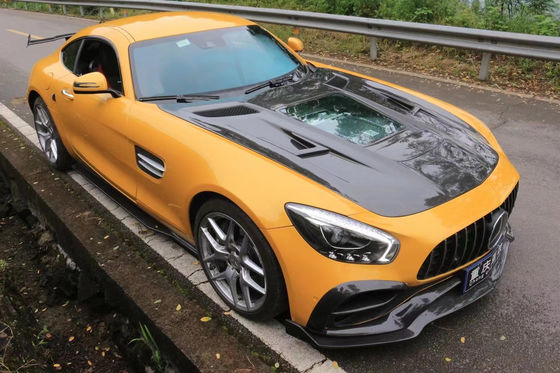 Mercedes AMG GT Karbon Fiber Bodies Kit için AMG GT Karbon Fiber Front Lip Diffuser Spoiler