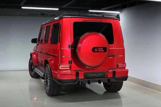 Yüksek Kaliteli Karbon Fiber W464 G500 G63 Bodies Kit W464 Upgrade Topcar Style Ön Kürek Arka Dudak Spoiler