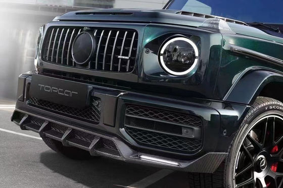 Yüksek Kaliteli Karbon Fiber W464 G500 G63 Bodies Kit W464 Upgrade Topcar Style Ön Kürek Arka Dudak Spoiler