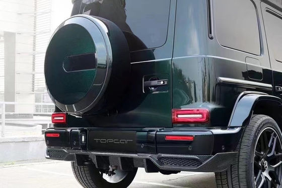 Yüksek Kaliteli Karbon Fiber W464 G500 G63 Bodies Kit W464 Upgrade Topcar Style Ön Kürek Arka Dudak Spoiler