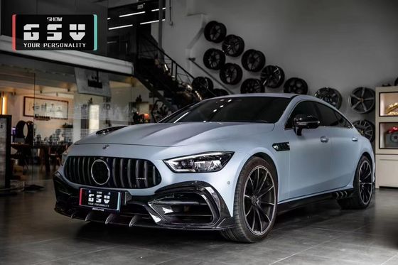 Mercedes AMG GT50 53 63 Karbon Fiber Body Kit AMG GT50 53 63 Yükseltilmiş Top Style Karbon Fiber Ön Dudak Diffuser Spoiler