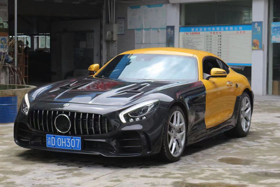 Mercedes-Benz AMG GT GTC GTS Bodies Kit'i için Otomatik Parçalar AMG GT GTC GTS GTR tarzı Yenileştirilmiş Ön ve Arka Tampon Spoiler Bodies Kit
