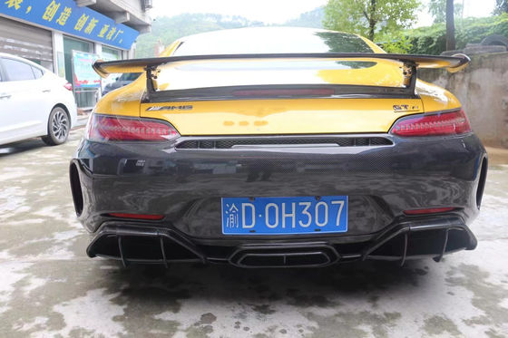 Mercedes-Benz AMG GT GTC GTS Bodies Kit'i için Otomatik Parçalar AMG GT GTC GTS GTR tarzı Yenileştirilmiş Ön ve Arka Tampon Spoiler Bodies Kit
