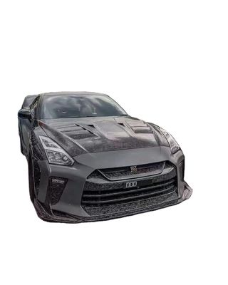 Nissan GTR R35 Karbon Fiber Body Kit için GTR Yükseltilmiş Top Style Karbon Fiber Ön ve Arka Bumper Side Skirt Spoilers