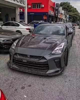 Nissan GTR R35 Karbon Fiber Body Kit için GTR Yükseltilmiş Top Style Karbon Fiber Ön ve Arka Bumper Side Skirt Spoilers