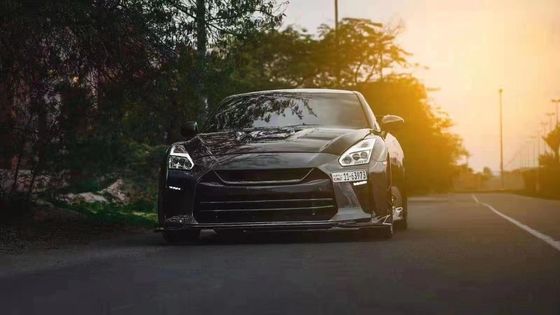 Nissan GTR R35 Karbon Fiber Body Kit için GTR Yükseltilmiş Top Style Karbon Fiber Ön ve Arka Bumper Side Skirt Spoilers