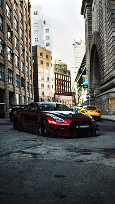 Sıcak 2022 Ürünleri Nissan GTR R35 için GTR R35wide Bodyki Body Kit Ön ve Arka Tampon Spoiler