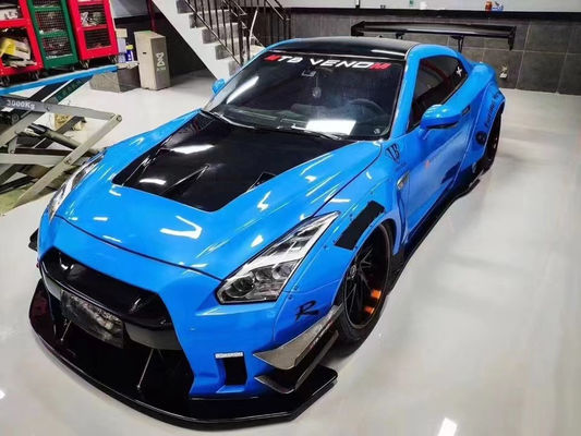 Sıcak 2022 Ürünleri Nissan GTR R35 için GTR R35wide Bodyki Body Kit Ön ve Arka Tampon Spoiler