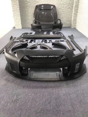 Sıcak 2022 Ürünleri Nissan GTR R35 için GTR R35wide Bodyki Body Kit Ön ve Arka Tampon Spoiler