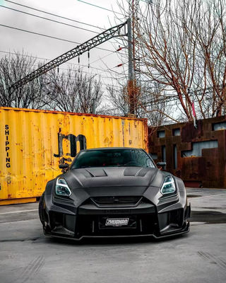 2022 Hot New Products GTR R35 Geniş Bedenli Vücut Kiti Nissan GTR R35 Geniş Vücutlu Vücutlu Ön ve Arka