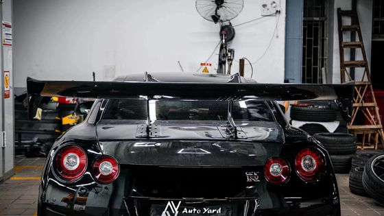 Gümüş GTR Nissan Body Kit LB Style Spoiler Araç Ördek Kuyruk Fin Body Kit Spoiler