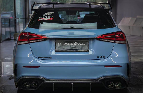 Yeni Ürün Mercedes CLA45S W177 CLA45S W177 Karbon Fiber Ön Kürek Diffuser Spoiler için Karbon Fiber Body Kit