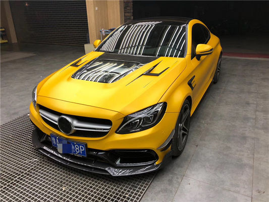 Benz C63 Coupe için Karbon Fiber Kaplama Karbon Fiber Malzeme C63 Karbon Fiber Kaplama Motor Kaplama