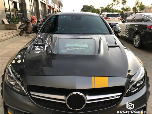 Benz C63 Coupe için Karbon Fiber Kaplama Karbon Fiber Malzeme C63 Karbon Fiber Kaplama Motor Kaplama
