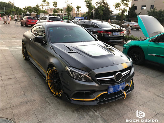 Benz C63 Coupe için Karbon Fiber Kaplama Karbon Fiber Malzeme C63 Karbon Fiber Kaplama Motor Kaplama
