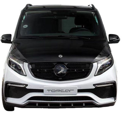 Benz Vito V260 FRP+ Karbon Elyaf Malzemeleri Vito V260 Yenileştirilmiş TOPCAR Tarzı Ön ve Arka Tampon Vücut Kitleri