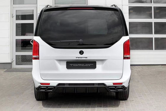 Benz Vito V260 FRP+ Karbon Elyaf Malzemeleri Vito V260 Yenileştirilmiş TOPCAR Tarzı Ön ve Arka Tampon Vücut Kitleri