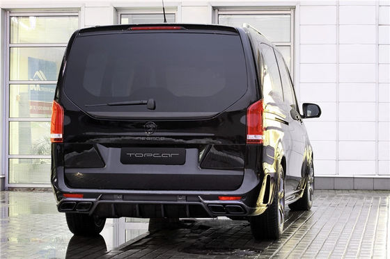 Benz Vito V260 FRP+ Karbon Elyaf Malzemeleri Vito V260 Yenileştirilmiş TOPCAR Tarzı Ön ve Arka Tampon Vücut Kitleri