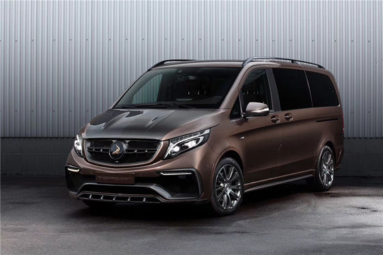 Benz Vito V260 FRP+ Karbon Elyaf Malzemeleri Vito V260 Yenileştirilmiş TOPCAR Tarzı Ön ve Arka Tampon Vücut Kitleri