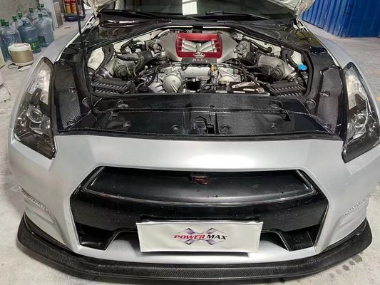 2007- 150 mm Nissan Body Kit GTR R35 Karbon Fiber Motor Kalkanı Pil Koruyucusu Antifriz