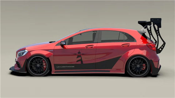 Mercedes AMG A45 Karbon Fiber Bodies Kit A45 Upgraded Top Style Front Shovel Diffuser Spoiler Wide-body Kit için