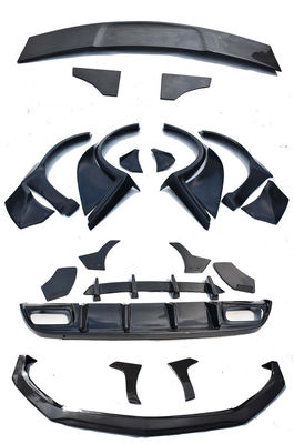 Mercedes AMG A45 Karbon Fiber Bodies Kit A45 Upgraded Top Style Front Shovel Diffuser Spoiler Wide-body Kit için