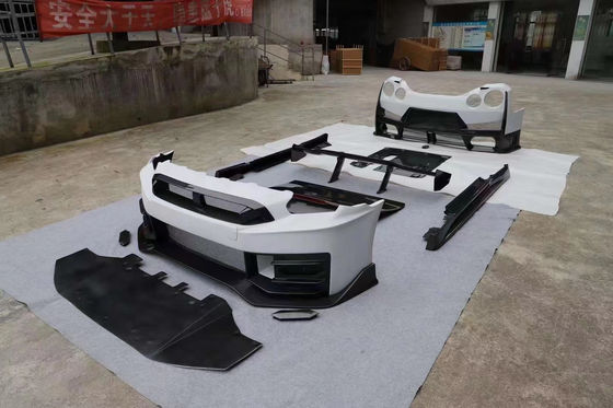 2024 Nissan GTR karoseri kit değişimi Nismo tarzı spoiler araba ön arka kaputu