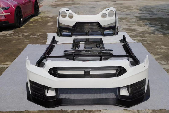 2024 Nissan GTR karoseri kit değişimi Nismo tarzı spoiler araba ön arka kaputu