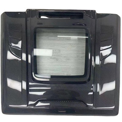 Benz G Sınıfı W463 W464 Karbon Fiber Hood için G500G55G63G350 IMP Şeffaf Stil Makine Kapak