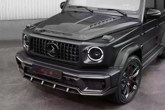 Benz G sınıfı için W464 W463 G500 G550 G63 G350 Karbon Fiber Makine Kapağı W464 W463 Upgrade Topcar Style Kapağı