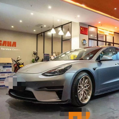 Tesla Model 3 için Model 3 gövde kitini satıyorum Robot tarzı ön ve arka tampon spoilerleri ile