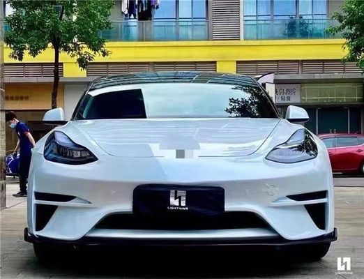 Tesla Model 3 için Model 3 gövde kitini satıyorum Robot tarzı ön ve arka tampon spoilerleri ile
