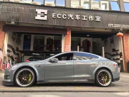 Model S Karbon Fiber Body Kit'i Model S Wide Bodyki Karbon Fiber Ön Kürek Arka Diffuser Spoiler