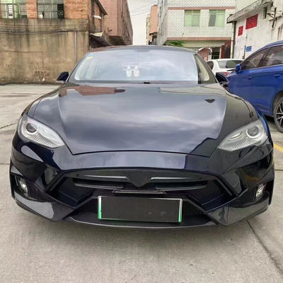 Model S vücut kitini satıyorum Karbon fiber ön ve arka tampon yan etekler Tesla Model S için spoiler