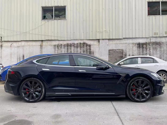 Model S vücut kitini satıyorum Karbon fiber ön ve arka tampon yan etekler Tesla Model S için spoiler