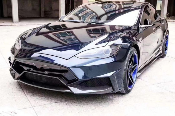 Model S vücut kitini satıyorum Karbon fiber ön ve arka tampon yan etekler Tesla Model S için spoiler
