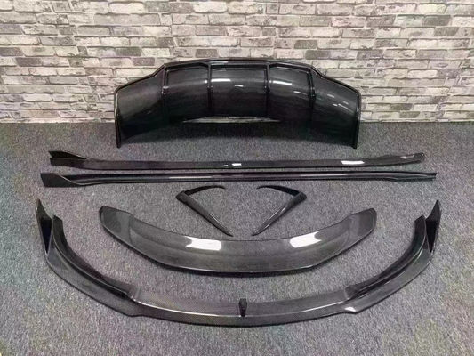 Yüksek Kaliteli Karbon Fiber Model 3 Karbon Fiber Body Kit Model 3 Ön Kürek Arka Diffuser Spoiler Yan Eteği