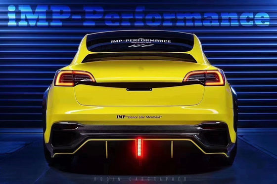 Yeni Ürün Model 3 Tesla Model 3 Bodies Kit için Geniş Bodieski IMP Stili Yenilemesi Ön ve Arka Bumper Spoilers