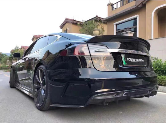 Tesla Model S Body Kit için MODEL S PD tarzı gelişmiş ön ve arka tampon spoiler vücut kitleri