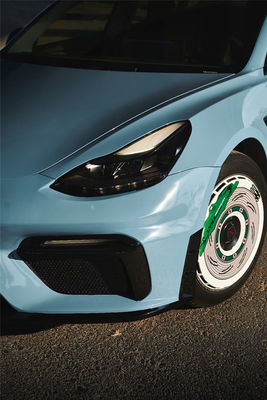 Tesla Model 3 için Otomobil Parçaları Vücut Kütesi PP Plastik Malzeme Vücut Kütesi GT4 tarzı Yeniletilmiş Ön Tampon