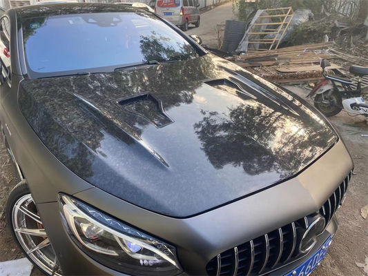 Benz W217 S sınıfı Coupe Karbon Fiber Kapaklı W217 Yükseltilmiş MSY Tarzı Makine Kapaklı