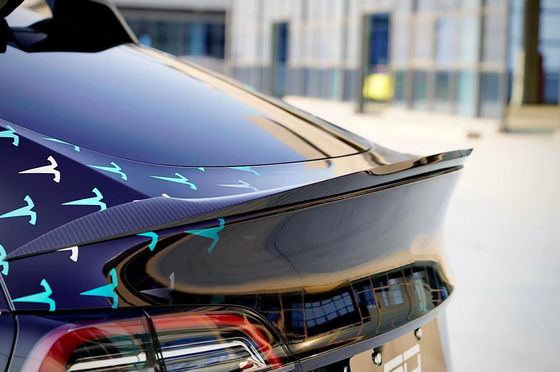 Tesla için Otomobil Parçaları Model Y Vücut Kütesi Model Y SD tarzı Yenileştirilmiş Ön ve Arka Tampon Spoiler Karbon Elyaf Vücut Kütesi
