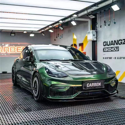 FPR 2019 Spoiler For Tesla Model 3 Body Kit 2022 ACP Stili Ön Ve Arka Tampon