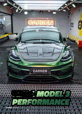 FPR 2019 Spoiler For Tesla Model 3 Body Kit 2022 ACP Stili Ön Ve Arka Tampon