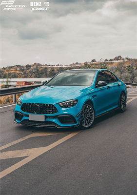 Mercedes E63S 2021 E63s için Otomobil Parçaları Karbon Elyafı Vücut Kitsesi Karbon Elyaf Otomobil Diffuser Spoiler Vücut Kitl