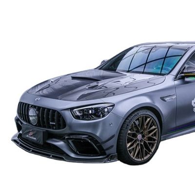 Mercedes E63S E63s için Otomobil Parçaları Karbon Fiber Body Kit Karbon Fiber Front Scoop Diffuser Spoiler Karbon Fiber Hood