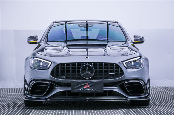Mercedes E63S E63s için Otomobil Parçaları Karbon Fiber Body Kit Karbon Fiber Front Scoop Diffuser Spoiler Karbon Fiber Hood