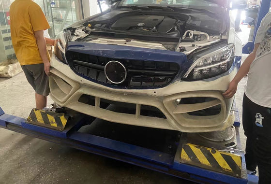 Mercedes W205 C180 C260 C300 Vücut Keti için Otomatik Parçalar W205 C180 C260 C300 IMP Stili Geliştirilmiş Ön Tampon Vücut Keti