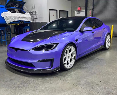 Vors Style Tesla Body Kit 2013 - 2016 Tesla Model S Spoiler Hood Yan Eteği
