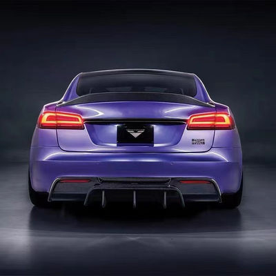 Vors Style Tesla Body Kit 2013 - 2016 Tesla Model S Spoiler Hood Yan Eteği